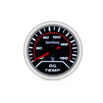 Oil temp gauge 2" 52mm Smoke len 40-150 degree pointer Oil temp Car meter with sensor