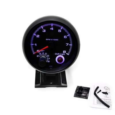 Led 3'' 3/4" Racing Car meter Tachometer  0-8000 rpm gauge with inter shift light Blue